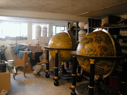 Coronelli Terrestrial 1688 & Celestial 1693 globes